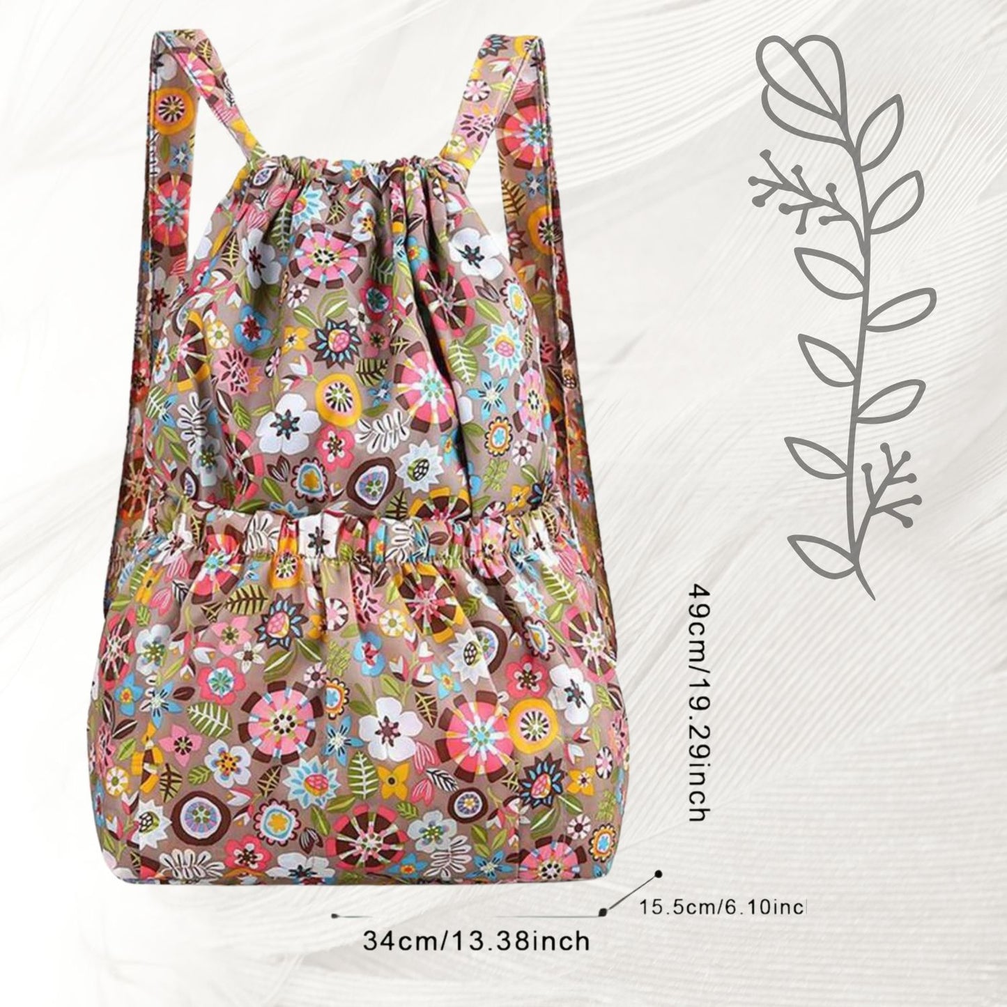 Flower Boho Backpack