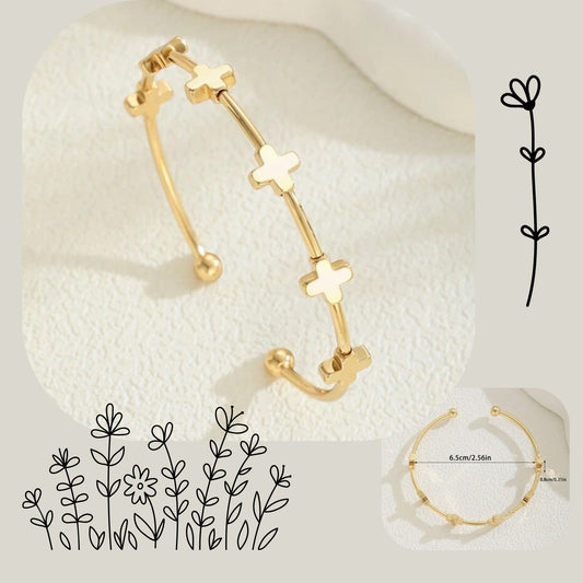 Minimalist Style Golden Cross