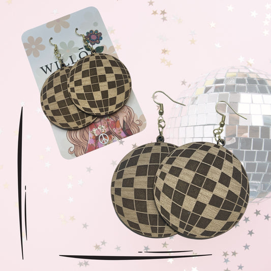 Disco Ball Dangle Earrings