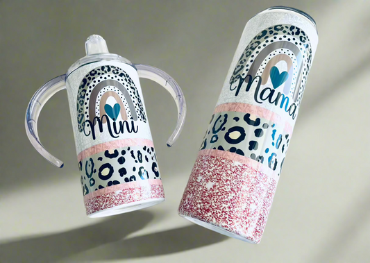 Over the Rainbow Mommy and Mini Tumbler Set