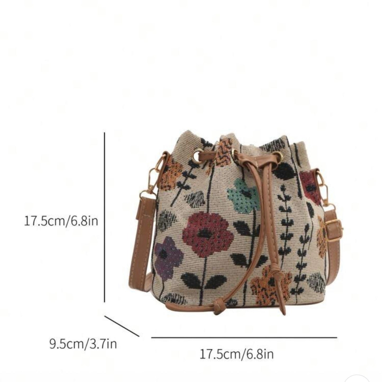 Printed Mini Cloth Shoulder Bag