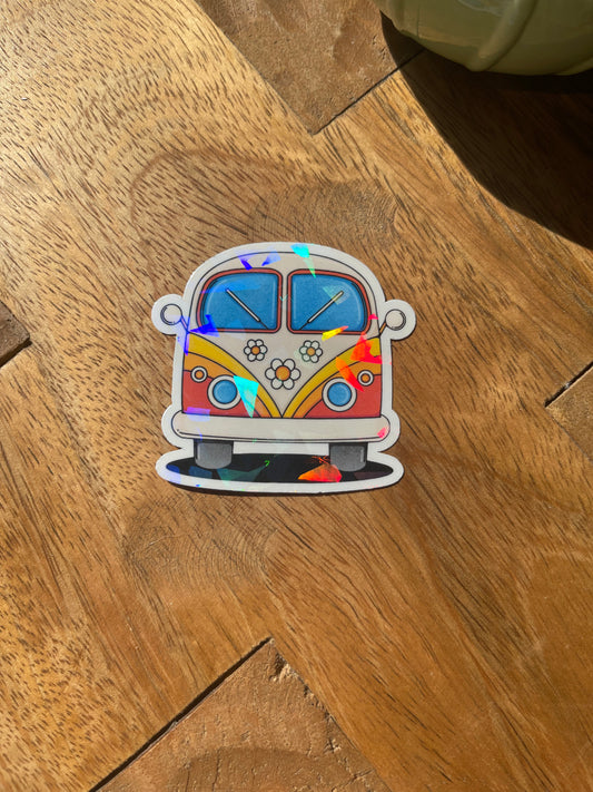 Groovy Van Sticker