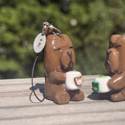 PREORDER - Mocha Matcha Bear Phone/Keychain Charm