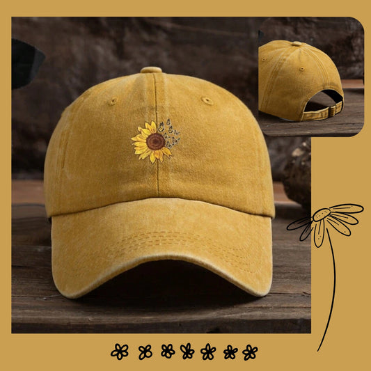 Adjustable Sunflower Baseball Hat