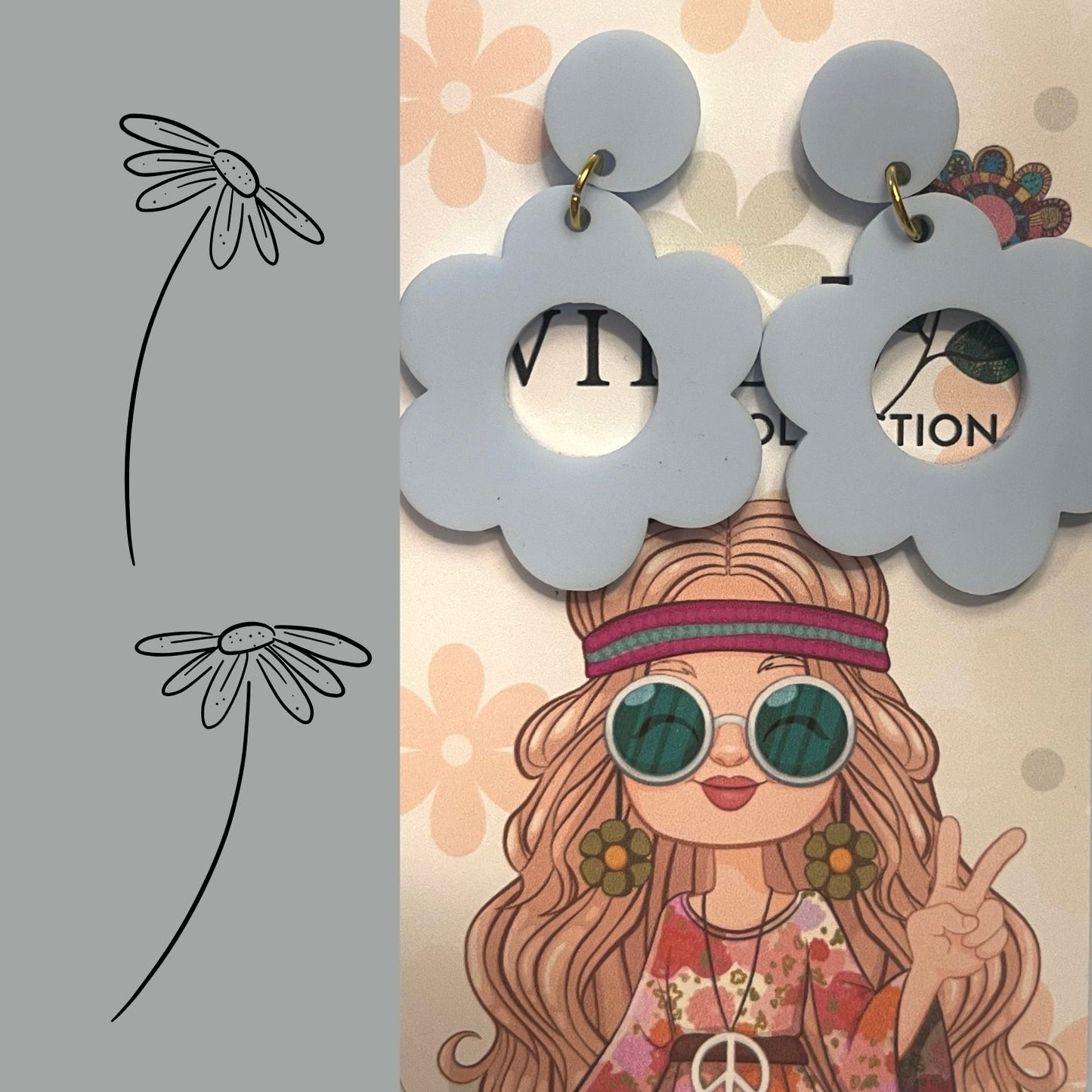 Boho Daisy Earrings